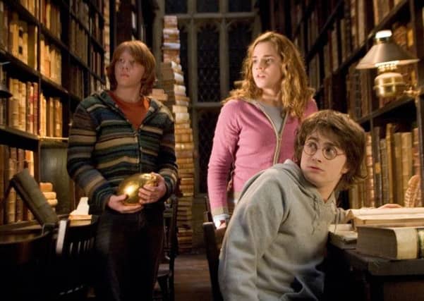 Rupert Grint (Ron), Emma Watson (Hermione) and Daniel Radcliffe (Harry) pictured in Harry Potter and the Goblet of Fire. Picture: AP
