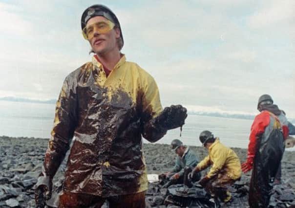The clean-up begins after the Exxon Valdez oil spill in Alaska polluted large areas of the US north-western seaboard in 1989. Picture: AP