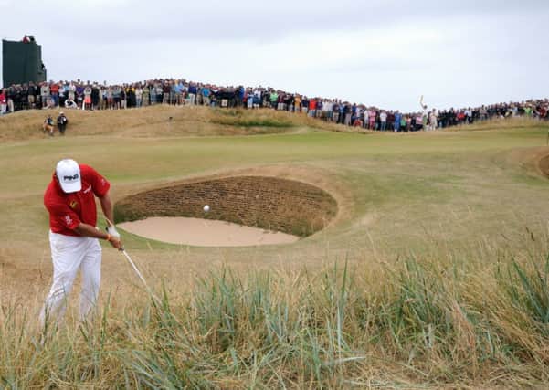 Lee Westwood at Muirfield in Gullane during last year's Open Championship. Picture: Jane Barlow