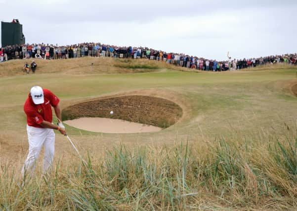 Lee Westwood at Muirfield in Gullane during last year's Open Championship. Picture: Jane Barlow