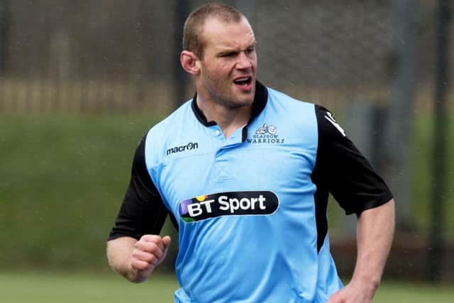 Geoff Cross training with Glasgow Warriors. Pic: SNS/SRU