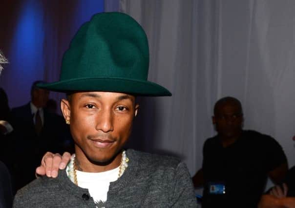 Pharrell Williams will play the gig on Glasgow Green. Picture: Getty