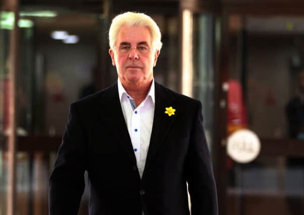 Celebrity publicist Max Clifford leaves Southwark Crown Court, London, yesterday. Picture: PA