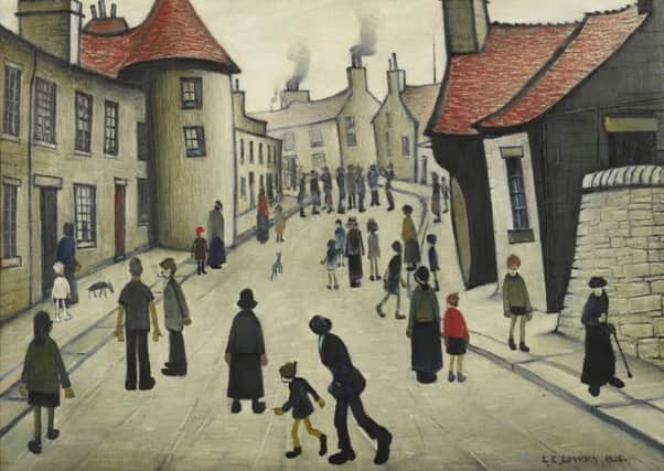 Lowry's the Street Musician estimated at £600,000 to £800,000 goes up for auction on Tuesday. Picture: Sotherby's