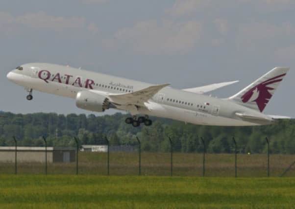 Qatar Airways flights from Edinburgh to Doha begin in two months' time. Picture: Contributed