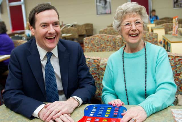 George Osborne during a visit to Castle Bingo in Cardiff. Picture: PA