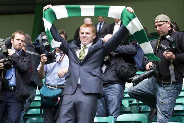 Neil Lennon when he was unveiled as Celtic manager. Picture: SNS