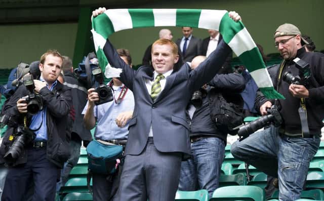 Neil Lennon when he was unveiled as Celtic manager. Picture: SNS