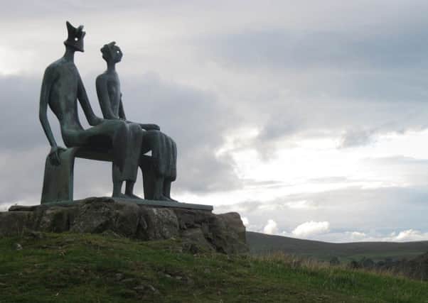 King and Queen (1952-53), one of four pieces Henry Moore gave to the Glenkiln Sculpture Park. Picture: Contributed