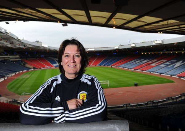 Sheila Begbie at Hampden. Picture: Robert Perry