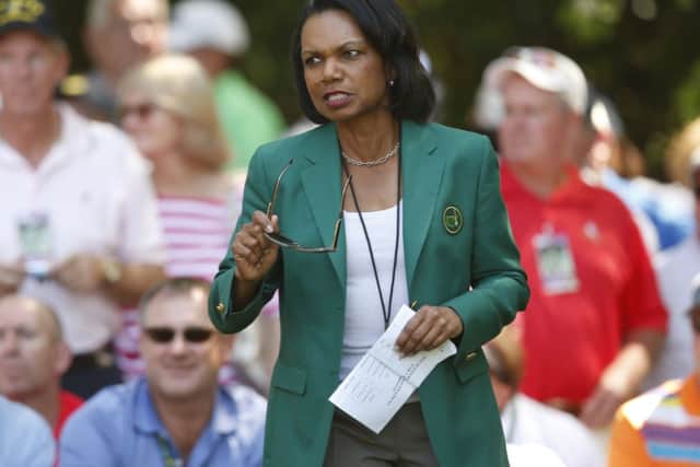 Condoleezza Rice was one of the first two women to become Augusta National members. Picture: Reuters