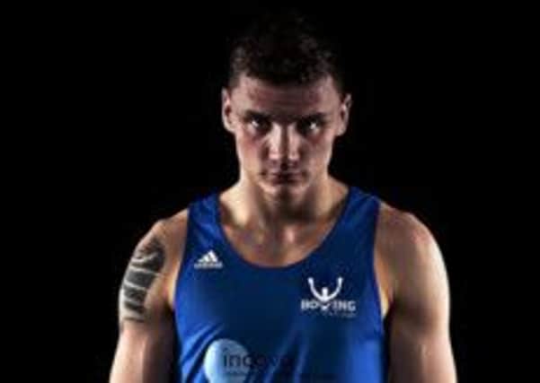 Aston Brown is among the Commonwealth Games hopefuls fighting tonight. Picture: Gillian Sweeney