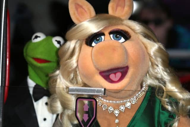 Kermit and Miss Piggy attend the VIP screening. Picture: Getty