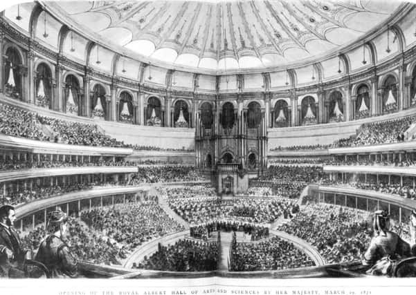 On this day in 1871, the Royal Hall was opened by Queen Victoria, ten years after the death of her husband. Picture: Getty