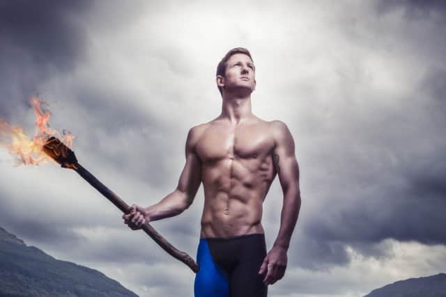 Michael Jamieson cuts a dramatic pose on Loch Lomond. Picture: Alistair Devine