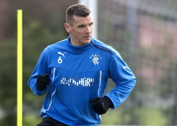 Lee McCulloch training at Murray Park. Picture: PA