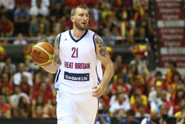 Gareth Murray lines up for Great Britain in Spain last year. Picture: Mansoor Ahmed