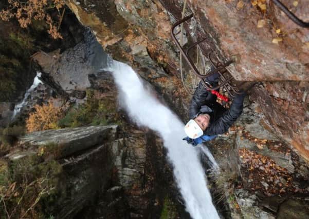 Scotland's first Via Ferrata at Grey Mare's Tail waterfall, Kinlochleven. Picture: Contributed
