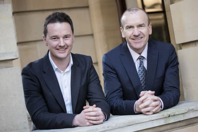 Mike Welch, left, said presence of Sir Terry Leahy, right, at Blackcircles is welcome. Picture: Patrick Balls