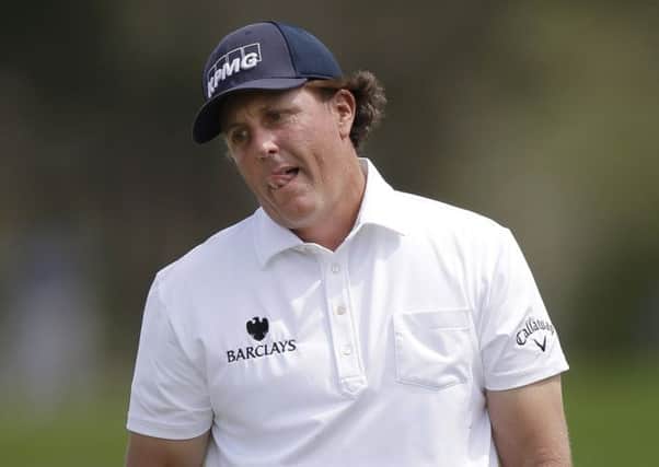 Phil Mickelson withdrew from the Valero Texas Open with a strained side at the weekend.  Picture: AP