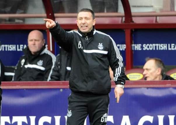 Aberdeen manager Derek McInnes on the touchline. Picture: Ian Rutherford