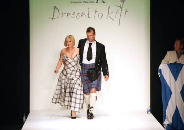 Patricia Arquette and Thomas Jane at Dressed to Kilt 2006. Picture: Getty
