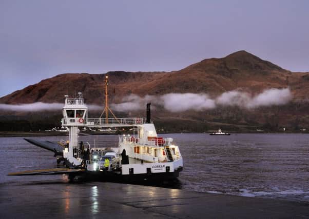 The Corran Ferry, preparing to dock at Nether Lochaber. Picture: Neil Hanna