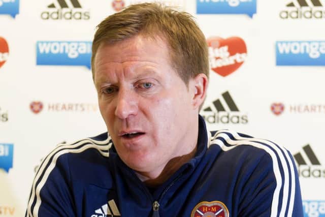 Gary Locke will be going all-out for a win at Tynecastle tonight against high-flying Aberdeen. Picture: SNS