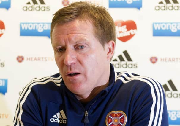 Gary Locke will be going all-out for a win at Tynecastle tonight against high-flying Aberdeen. Picture: SNS