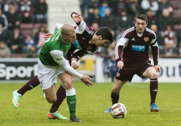 Hibs will take on Hearts for the final time this season on April 27th. Picture: Ian Georgeson