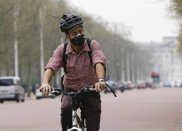 Pollution levels have been caused by continental airflow and dust being blown in from the Sahara. Picture: AP