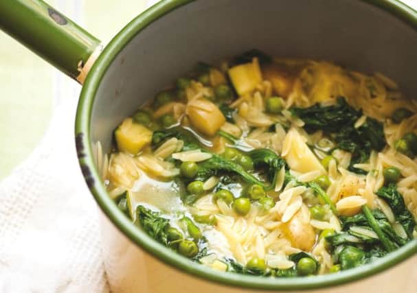 'A Sort of Minestrone' recipe from the book The Boat Cookbook by Fiona Sims