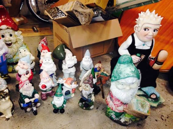 The rescued gnomes. Picture: Police Scotland
