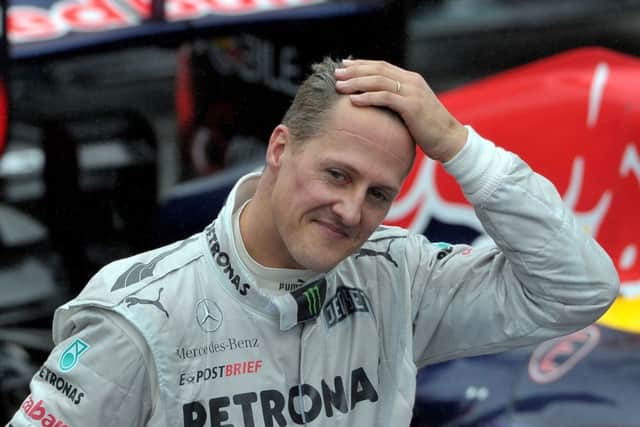 Michael Schumacher, pictured in 2012. The driver is "showing moments of consciousness", according to his manager. Picture: Getty