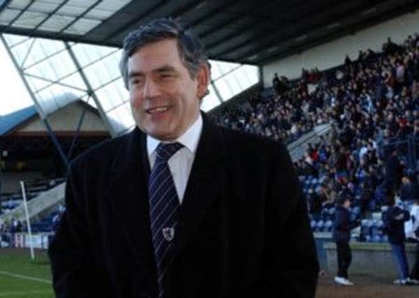 Former prime minister and Raith Rovers fan Gordon Brown. Picture: Neil Doig