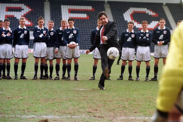 Gordon Brown in 1999 with Raith Rovers' youngsters. Picture: Contributed