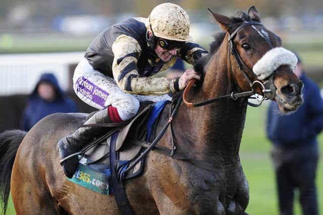 Jockey Sam TwistonDavies will be looking to ensure Tiday Bay emerges as the first 13 year-old to win the Grand National since 1923 at Aintree today. Picture: PA