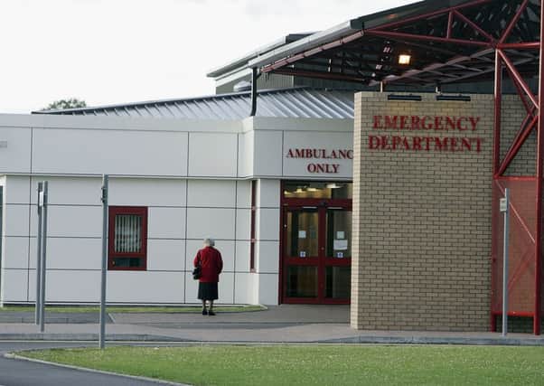 The entrance to Raigmore Hospital, where the patient was discharged. Picture: Getty