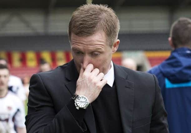 Dejection for Gary Locke. Picture: SNS