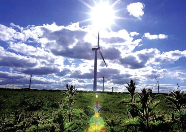 Dun Law wind farm in the Borders was build at the turn of the century and extended in 2009 after a public consultation on the development Photograph: David Moir