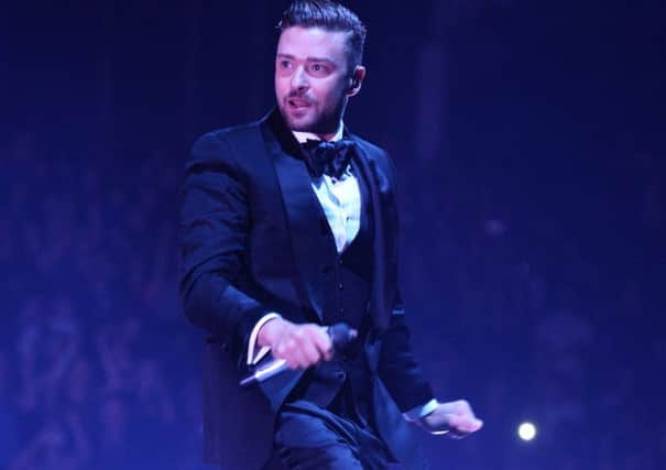 Justin Timberlake performs on his 20/20 Tour. Picture: Getty
