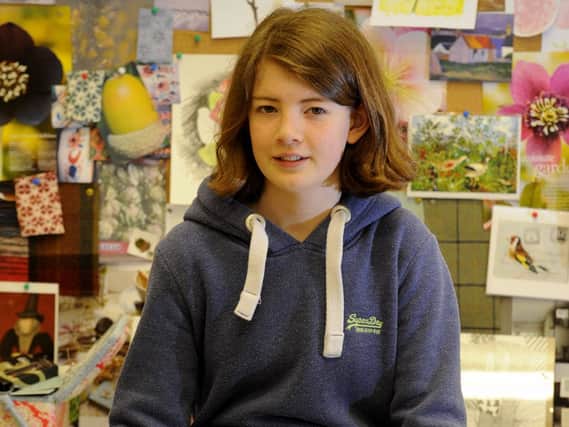 Eve Wedderburn, 13, who scored the same as Albert Einstein. Picture: Kim Cessford