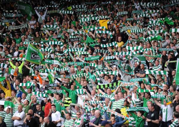A Celtic fan has been given a 32-month ban for singing offensive songs at Celtic Park. Picture: Jane Barlow