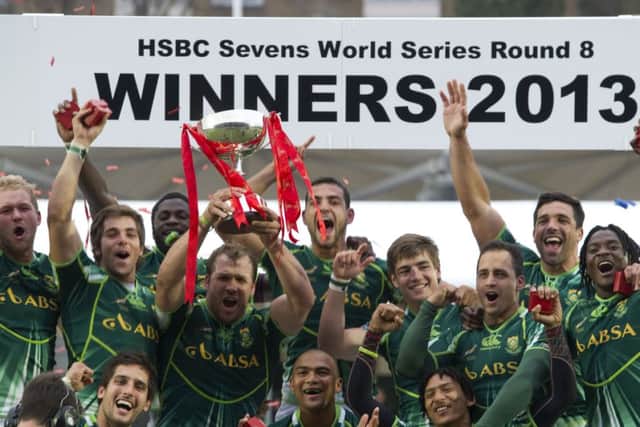 Sheer delight for South Africa after they won last year's event. Picture: SNS/SRU