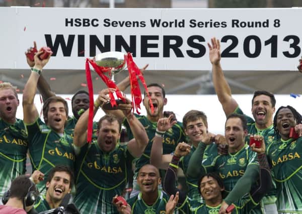 Sheer delight for South Africa after they won last year's event. Picture: SNS/SRU
