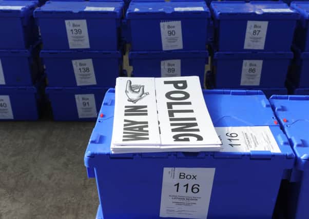Ballot boxes in Edinburgh ahead of the 2011 Scottish General Election. Picture: Neil Hanna