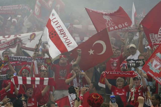 Liverpool fans are particularly associated with the song. Picture: Contributed