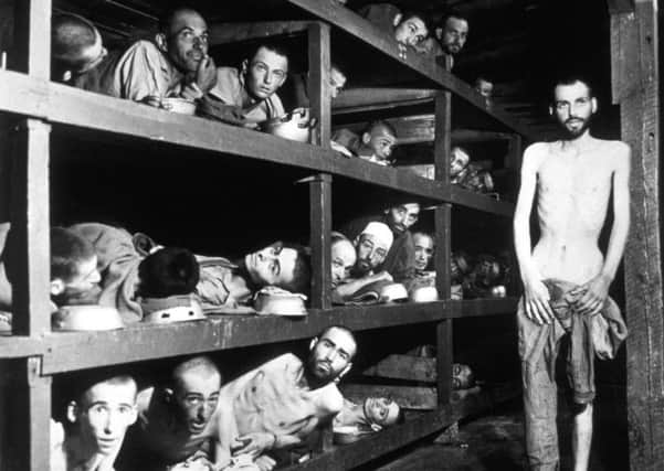 On this day in 1945 American troops liberated the Nazi concentration camp at Buchenwald, German. Picture: Getty