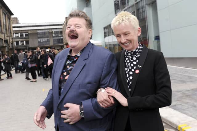 Robbie Coltrane and Murial Gray at the opening of the new Reid Building. Picture: John Devlin