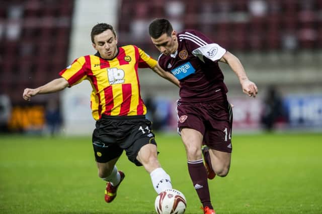 Jamie Walker, pictured in action against Partick Thistle in January. Picture: Ian Georgeson